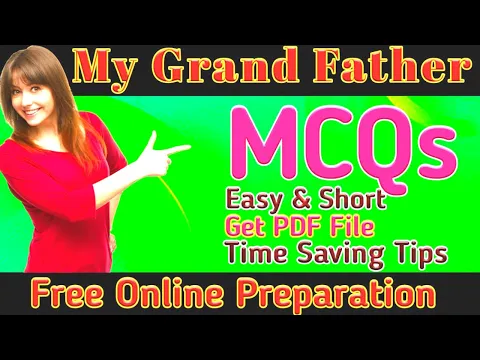 BA Solved MCQs For Modern Essay, My Grandfather | BA Part-2 English Solved MCQs| BA Solved Paper
