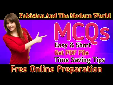 BA Solved MCQs For The Modern Essays PAKISTAN AND THE MODERN WORLD | BA Part-2 English Solved MCQs