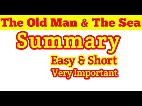 BA/BSc The Old Man and the Sea Summary, Important Questions, Notes, Guess paper, past papers lecture