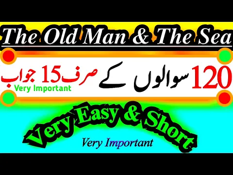 BA/BSc/ADS Exam's Preparation | How to Pass BABSC English| BA English the Novel Old Man & Sea Notes