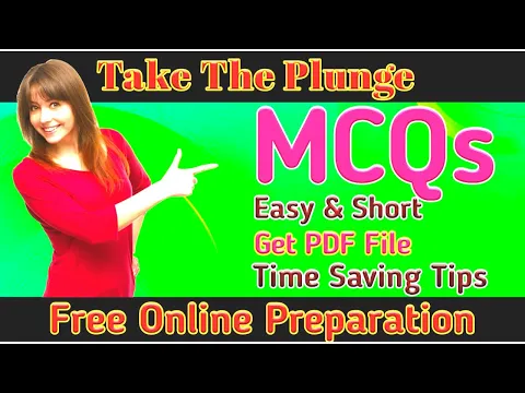 BA Solved MCQs For Modern Essay Take The Plunge | BA Part-2 English Solved MCQs | BA Solved Papers
